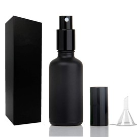 Shining Craft Cocktail Atomizer Sprayer - 1.7OZ / 50ml, Cocktail mister Vermouth Spritzer Bitters Spray Bottle for Cocktails Portable Perfume Refillable Sprayer, SC008 (Black)