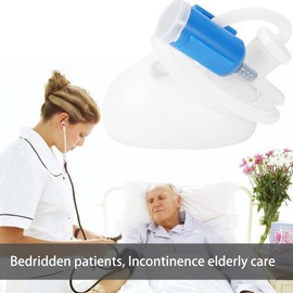 ZJchao Urinals for Men, Urine Pot, 2000ml Large Capacity Elderly and Children Urine Collector Urinal Urine Bag Use for Travel Container Truckers