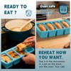 4-Pack Silicone Freezer Trays with Lid & 20 Bags -