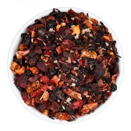 Fusion Teas Very Berry Hibiscus Fruit Tea - Herbal Loose Leaf Tisane - Fusion Teas - 16 oz Bulk (20% Savings)