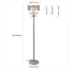 Hsyile KU300256 Mini European Crystal Floor Lamp for Living Room,Bedroom,Office,Chrome