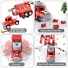 JUKUDAHU 2 in 1 Fire Trucks for Toddlers 3-5, Carrier
