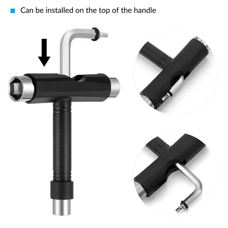 YEYIT Pack of 20 Multifunctional Skateboard Tool, 8 Pieces 608