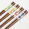 Ishida 11617 Chopsticks Made in Japan Hexagonal Tomato 9.1 inches