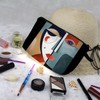 Livel lhood Abstract Face Makeup Bag Cute Small Organizer Zipper