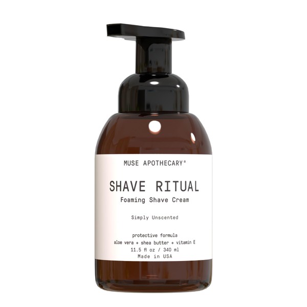Muse Apothecary Foaming Shave Ritual - Natural Shaving Cream Sensitive
