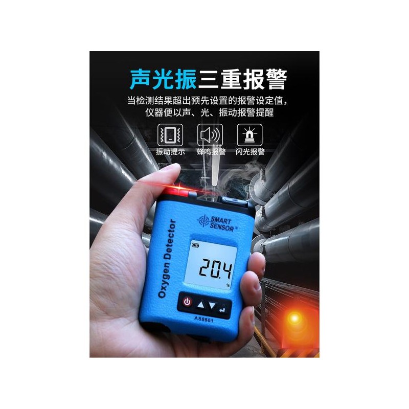 Smart Sensor 스마트센서 AR8100 산소 농도 측정기 검츨기 0 25