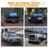 Xprite White & Blue LED Emergency Strobe Dash Lights, Interior