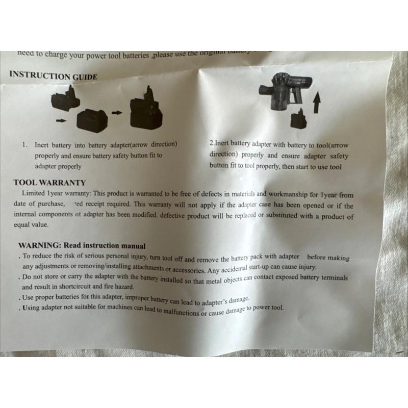 For Dyson DYSON V6 BATTERY ADAPTER for Dyson V6 Lithium