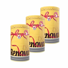 Paper Towel Jumbo Roll 2 Ply 120 Highly Absorbent Sheets Set of 3, 6 or 8 (3 Rolls, Yellow)