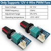 Hoembpn PWM Fan Speed Controller DC 12V 4-Wire Fan Governor