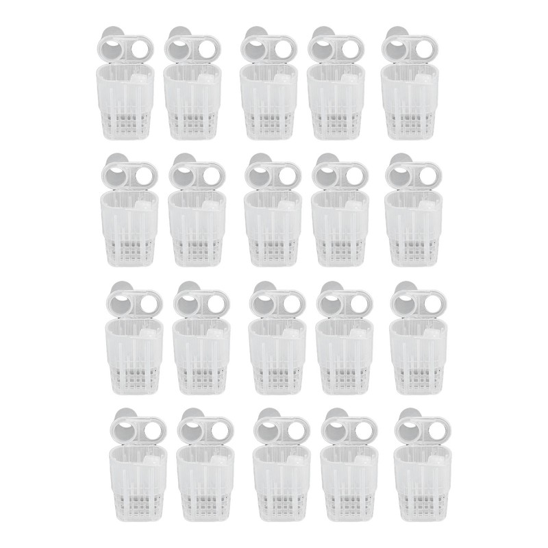 20Pcs Bee Queen Transporting Catcher Plastic Cage Container Beekeeping Equipment