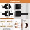 Probrico 2Pack Matte Black Exterior Door Handle with Single Cylinder