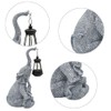 Elephant Solar Lantern,Waterproof Night Light, Lawn Landscape Light,Unique Garden Lamp,Resin