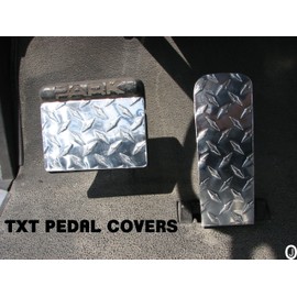 J & O Carts Parts Ezgo TXT Golf Cart Diamond Plate Pedal Set