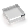 Acrylic Block 75 x 75 x 25 mm Transparent, Glossy