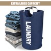 DOKEHOM 90L Large Laundry Basket, Collapsible Laundry Bag, Freestanding Tall