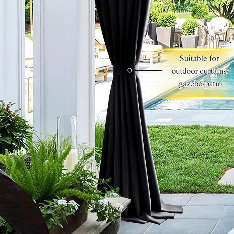 NICETOWN Magnetic Curtain Tiebacks - Modern Unique Upgraded Design Decorative