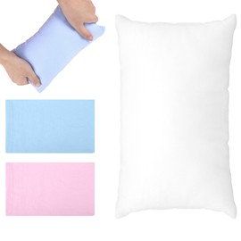 Small Cushion 11.8" x 7.8"(30 × 20cm), Small Mini Pillow, Travel Pillows, Nap Pillow with Two Pillowcases for Adult And Kids, Cats, Dogs, Office Waist Support, Machine Washable(Blue and Pink)