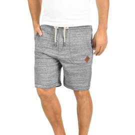 !Solid Aris Men's Sweat Shorts with Flecked Look and Drawstring, Regular Fit - l