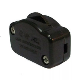 SATCO DIMMER SPT-1 HI-LO INLINE SWITCH: BROWN, WHITE, IVORY, BLACK - BLACK SPT-1  TR-163