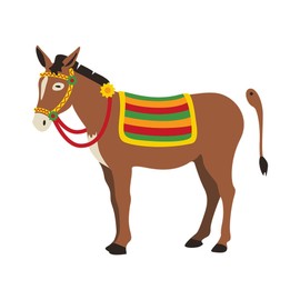 CafePress Birthday Party Game Pin Tail Donkey Memory Keepsake Jewelry Box, 5"x5"x3.75"