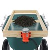 JOYSEUS Soil Sifter with Vibration Motor, Automatic Wooden Sifting Screen,