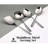 EXPORT STORE 5 Pieces Shining Silver Serenity Food Grade, BPA