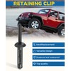 UBOG Plastic Rivets,Car Accessories 1/4" Hole Plastic Rivet,Fender Liner Bumper