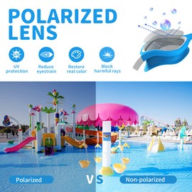 ZIONOR G1MINI Children's Swimming Goggles Polarised / Non-Polarised Comfortable Children's Swimming Goggles Anti Fog UV Protection Swimming Goggles for Girls and Boys (Years 6-14)