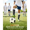 AirsFish Children's Football Certified Shin Pads, Lightweight, Durable, Non-Slip Shin