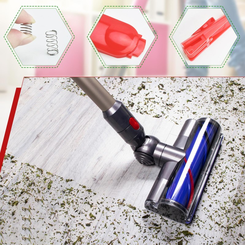 2 Pack Cleaner Head Button Replacement Compatible with Dyson V7