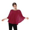 Casual Chiffon Cape Soft Shawl Sheer Shrugs Poncho Capelets shawls