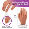 Professional Silicone Practice Hand for Acrylic Nails by Nail Nobility