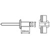 AERZETIX - C57102 - Set of 50 Blind Rivets Diameter