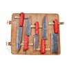 Chef knife, Custom Made Damascus Steel chef knife Set 5-PCs