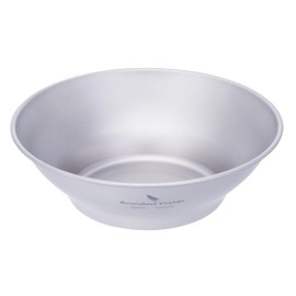 Boundless Voyage Ti1107T Titanium Plate Outdoor Camping Tableware Outdoor Bowl Titanium Tableware and Utensils Measuring Kit for Camping Backpack