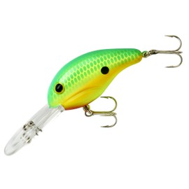 Bandit Crank 300-Series 2-Inch Taco Salad 8 to 12-Feet Deep Bait (Yellow)
