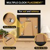 TOFOREVO 6x6 Picture Frames Set of 6 Black Wood Grain