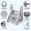 Foldable Step Stool for Kids Adjustable 3 Step Stool with