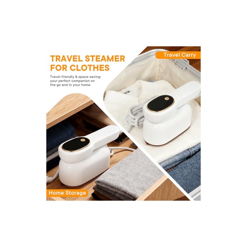 Portable Handheld Travel Steamer with LCD Display