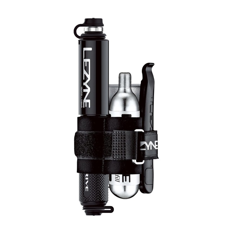 Lezyne Pocket Drive Cycling Mini Pump - Grey/Logo/High Pressure Cycle