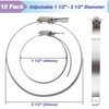 Suprom 2 inch Hose Clamp, 10 Pack Adjustable 1 1/2"-2
