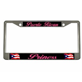 Puerto Rican Princess Puerto Rico License Plate Frame/Car Accessories Car Tag Holder