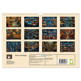 Gamer Nostalgie (Wandkalender 2025 DIN A4 quer), CALVENDO Monatskalender [Calendar] Kerstin Waurick