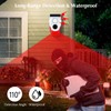 eMylo Solar Motion Sensor Alarm Outdoor, 120dB Loud Noise Maker&Strobe