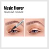 Music Flower Eyeliner Pen,Waterproof liquid Eyeliner with Precision Tip,Metallic Shimmer