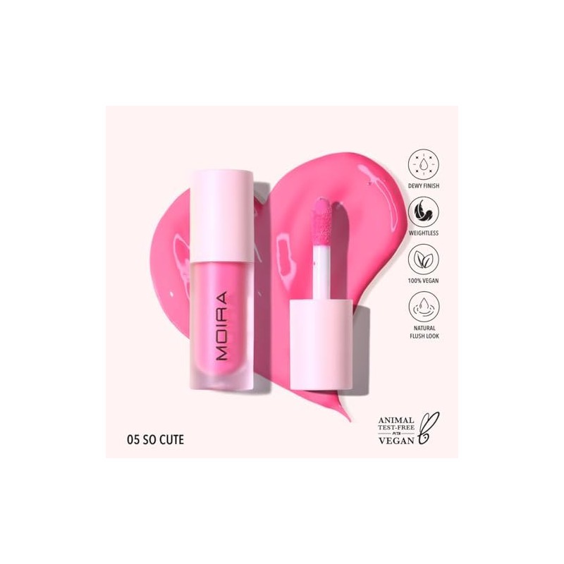 Moira Love Steady Liquid Blush Rubor Líquido So Cute