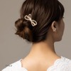 JewelVOX Hair Clip, Hair Pin, Hair Accessory, Wedding, Ribbon, Pearl,