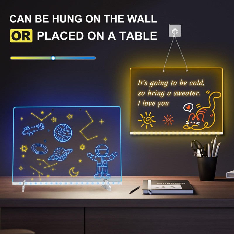Cosmody 16" LED Drawing Board,Birthday Christmas Gift for Girls &